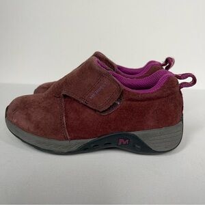 Merrell Kids' suede size 9W Sneakers in Brown and Purple Toddler booties
